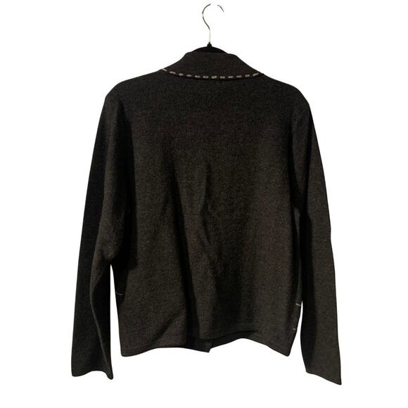 Woolrich Women's Retro Cabincore Cardigan Sweater Size L Holidays Preppy Twee - Picture 5 of 8